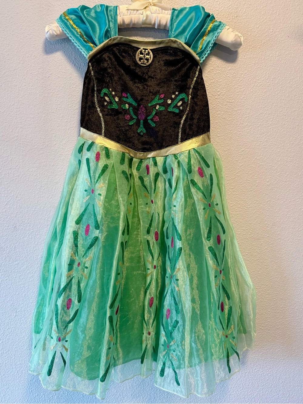 Disney Frozen Princess Anna Coronation Dress Costume Vogue Fashion Uk 120 US 5-6
